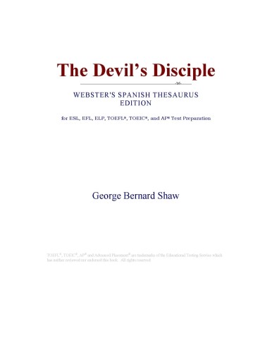 The Devils Disciple (Webster's Spanish Thesaurus Edition)